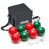 Bočia (bocce) žaidimo rinkinys. 107 mm. 8 kamuoliukai. krepšys ir matavimo virvė. 2-8 žaidėjams