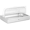 Bufeto vitrina su rolltop dangčiu GN 1/1 85 skaidri