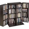 CD/DVD laikymo spintelė. 16 skyrių. 610x368x846 mm. ruda
