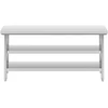 Centrinis plieno darbo stalas su 2 lentynomis 180 x 70 cm iki 600 kg
