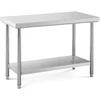 Centrinis plieno darbo stalas su lentyna 120 x 60 cm