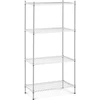 Chromuota metalinė lentyna 4 lentynos 1000 kg 90x45x180 cm