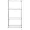 Chromuota metalinė lentyna 4 lentynos 1000 kg 90x45x180 cm