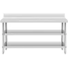 Darbo stalas su atbraila 2 lentynos 180x60 cm
