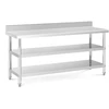 Darbo stalas su atbraila 2 lentynos 180x60 cm