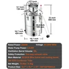 Distiliavimo aparatas 2800 W talpa 50 l