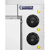 Dviguba picos krosnis 2 x 40 cm, 3000W 230V, nerūdijantis plienas
