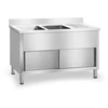 Dvigubas pramoninis plautuvas su spintele Royal Catering 140 cm