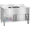 Dvigubas pramoninis plautuvas su spintele Royal Catering 140 cm