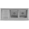 Dvigubas pramoninis plautuvas su spintele Royal Catering 140 cm
