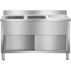 Dvigubas pramoninis plautuvas su spintele Royal Catering 140 cm