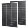 Dvipusiai saulės elementų skydeliai 2 vnt. po 100 W. N tipo monokristaliniai. IP67. MC4 lizdas