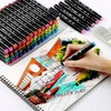 Dvipusiai SKETCH markeriai flomasteriai su dėklu 48 vnt.