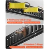 E-Track tvirtinimo bėgelių komplektas. 30 vnt.. iki 454 kg. ilgis 5 pėdų. plieniniai bėgeliai su dirželiais
