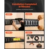 E-Track tvirtinimo bėgių komplektas 18 vnt.. bėgiai 1524 mm. apkrova 907 kg