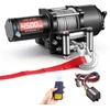 Elektrinė gervė ATV/UTV 2041 kg. 12 V. plieno lynas Ø6 mm x 12 m. IP54