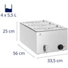 Elektrinis bemaras su kranu 3 x GN 1/3 600 W