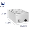 Elektrinis bemaras su kranu 4 x GN 1/4 600 W
