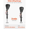 Elektrinis priekabos domkratas 2267 kg. 2 jungčių lizdas. eiga 255-860 mm. juodas