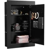 Sieninis seifas su pirštų atspaudų/skaitmenine klaviatūra/raktu 102 x 381 x 599 mm