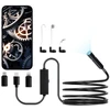 Endoskopo kamera su apšvietimu Apžiūros kamera con 8 LED apšvietimu con kabeliu Semirigido da 3 m boroskopas HD 1920P con Zoom 2X Impermeabile IP67 per Auto kabeliu Idraulico