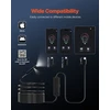 Endoskopo kamera su apšvietimu Apžiūros kamera HD 1920P con 8 + 1 Luce LED boroskopas a dvigubu lęšiu con Zoom 2X kabeliu Serpente da 5 m Impermeabile IP67 per Auto