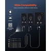 Endoskopo kamera su apšvietimu Apžiūros kamera con 8 LED apšvietimu con kabeliu Semirigido da 5 m boroskopas HD 1920P con Zoom 2X Impermeabile IP67 per Auto kabeliu Idraulico