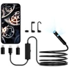Endoskopo kamera su apšvietimu Apžiūros kamera HD 1920P con 8 + 1 Luci LED boroskopas a dvigubu lęšiu con Zoom 2X kabeliu Serpente da 3 m Impermeabile IP67 per Auto