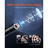 Endoskopo kamera su apšvietimu Apžiūros kamera con 8 LED apšvietimu con kabeliu Semirigido da 5 m boroskopas HD 1920P con Zoom 2X Impermeabile IP67 per Auto kabeliu Idraulico