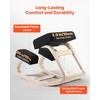 Ergonominė klūpėjimo kėdė su putų pagalvėle. medinis rėmas. apkrova iki 120 kg. nugarai ir kaklui. juoda