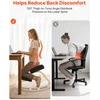 Ergonominė klūpėjimo kėdė su putų pagalvėle. medinis rėmas. apkrova iki 120 kg. nugarai ir kaklui. juoda