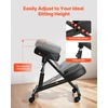 Ergonominė reguliuojama klūpėjimo kėdė nugarai ir kaklui. X formos metalinis rėmas. apkrova iki 120 kg