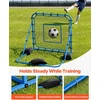 Futbolo atmušimo tinklas 1080 x 1090 mm. PE tinklas su reguliuojamu kampu ir geležiniu rėmu. sportinėms treniruotėms