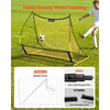 Futbolo atmušimo tinklas. 183 x 108.5 cm. kamuolio paso ir kontrolės treniruotėms. stiklo pluošto stulpeliai ir geležinis rėmas