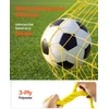Futbolo atmušimo tinklas. 183 x 108.5 cm. kamuolio paso ir kontrolės treniruotėms. stiklo pluošto stulpeliai ir geležinis rėmas