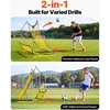 Futbolo atmušimo tinklas. 183 x 108.5 cm. kamuolio paso ir kontrolės treniruotėms. stiklo pluošto stulpeliai ir geležinis rėmas