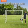 Futbolo atmušimo tinklas 8 x 6 pėdų. geležinis rėmas. sulankstomas. su krepšiu
