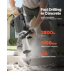 Galingas elektrinis pneumatinis griovimo plaktukas 2800W betonui 1200 smūgių/min