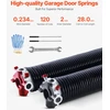 Garažo vartų sukimo spyruoklės. pora. Φ5.94 x Φ50.8 x 711 mm. 16000 ciklų. su įrankiais