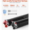 Garažo vartų sukimo spyruoklių pora Φ5.72xΦ50.8x610 mm. 16000 ciklų. juodos dangos. su įrankiais
