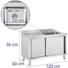 Gastronominis plautuvas su spintele 500 x 400 x 260 mm