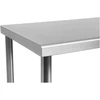 Gastronominis plieno darbo stalas su lentyna 200x60cm