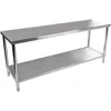 Gastronominis plieno darbo stalas su lentyna 200x60cm