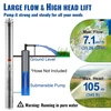 Giliavandenis siurblys 1100W 7.1 m³/h 105 m max kėlimo aukštis 19.4 m laidas
