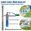 Giliavandenis siurblys 1500W (2 AG) 9.8 m³/h 108 m kėlimo aukštis 9.1 m laidas