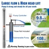 Giliavandenis siurblys 1500W (60Hz) 9.8 m³/h 108 m kėlimo aukštis 19.4 m laidas su valdymo dėžute