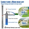 Giliavandenis siurblys 2200W 9.8 m³/h 144 m kėlimo aukštis 19.4 m laidas su valdymo dėžute