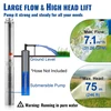 Giliavandenis siurblys 750W (60Hz) 7.1 m³/h 75 m max kėlimo aukštis 9.1 m laidas