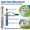 Giliavandenis siurblys su slėgio jungikliu 750W 105 l/min 62 m kėlimo aukštis 20 m laidas skersmuo 89 mm