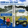 Giliavandenis siurblys su slėgio jungikliu 550W 50 l/min 89 m kėlimo aukštis 20 m laidas skersmuo 82 mm